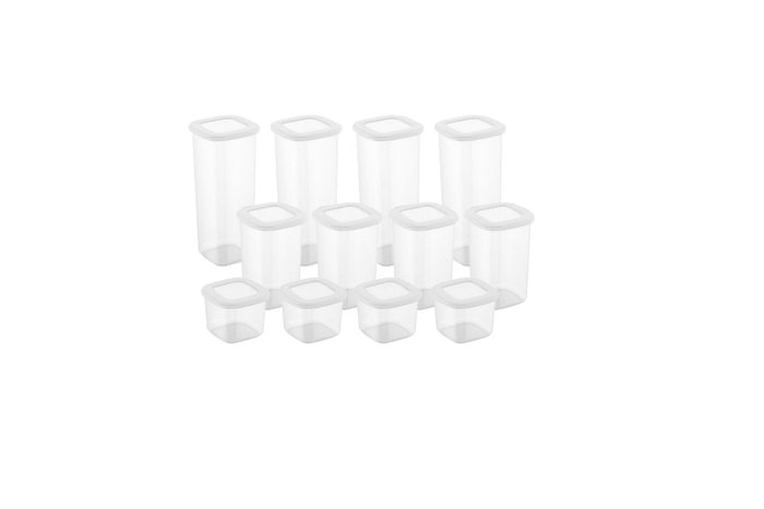 Hermia Set de Cajas de Almacenaje de 12 Piezas Blanco Hermia Set de Cajas de Almacenaje de 12 Piezas Blanco